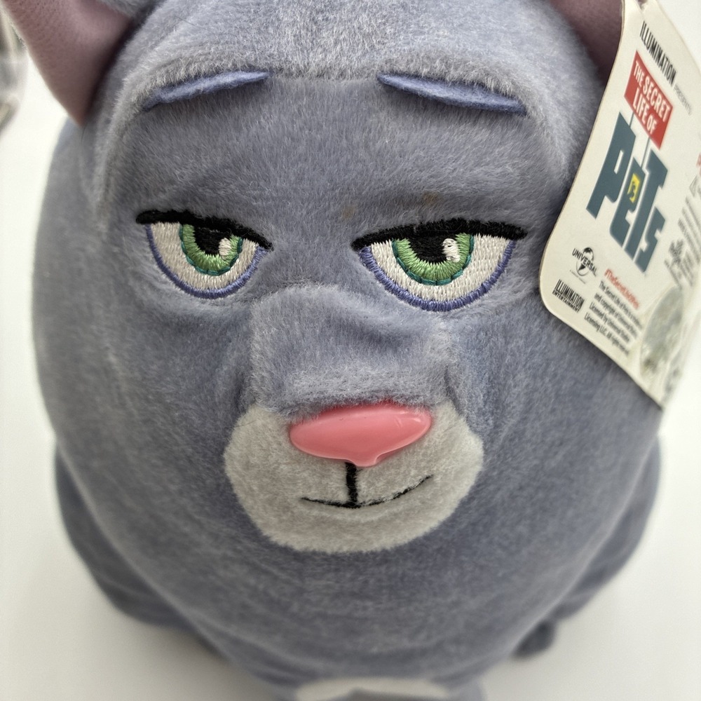 Secret Life of Pets Chloe Cat Plush Toy Factory Grey Tabby Stuffed Animal